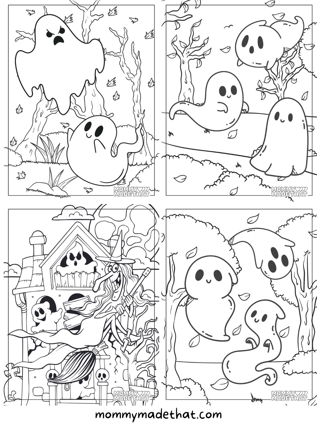 Spooktacular ghost coloring pages lots of free printables