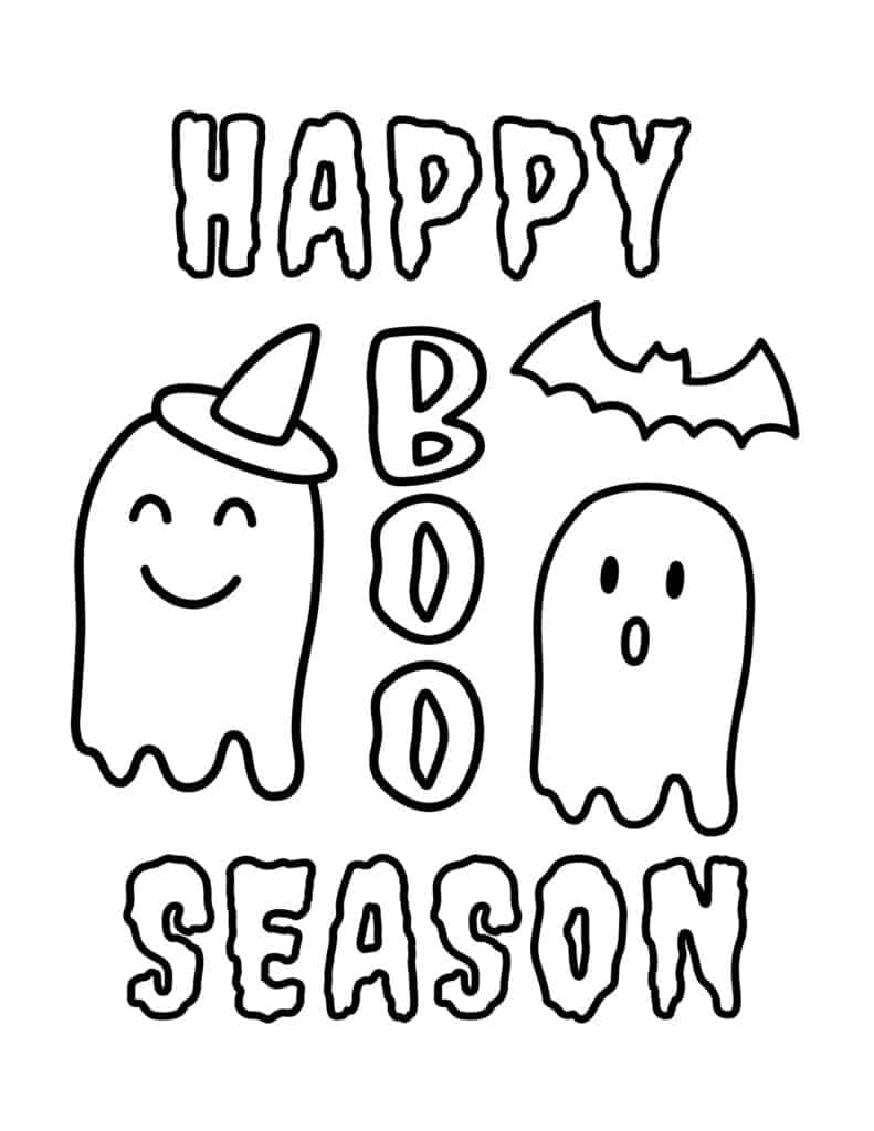Free halloween coloring pages for kids and adults