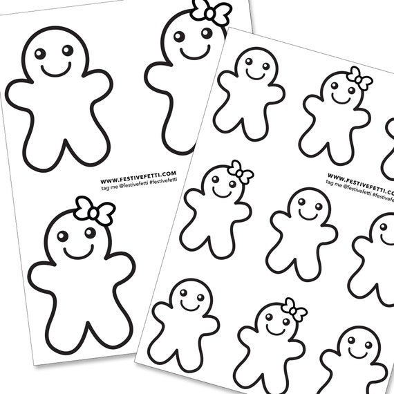 Holiday gingerbread coloring page diy gingerbread garland gingerbreads to paint christmas coloring page kids activity printable download now
