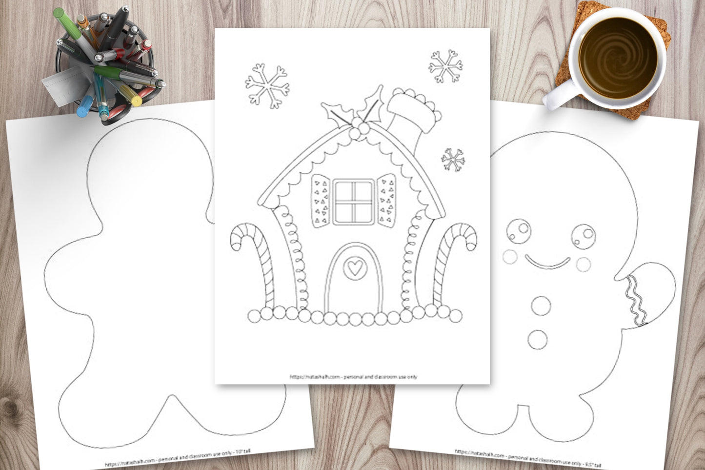 Gingerbread man templates coloring pages â the artisan life