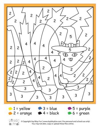 Halloween color by numbers worksheets halloween math worksheets kindergarten coloring pages halloween worksheets