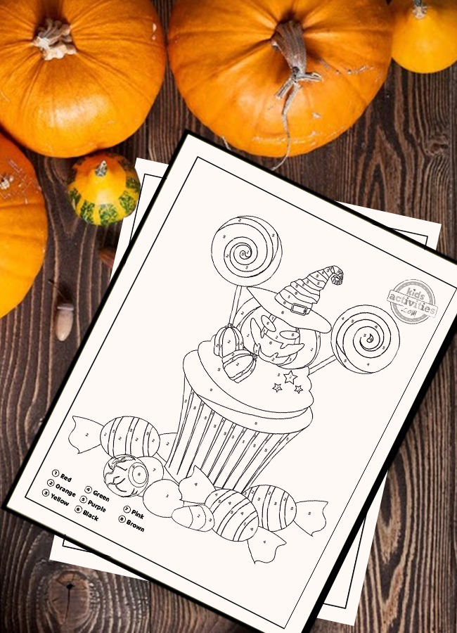 Spooktacular halloween activity cutest color by number printables