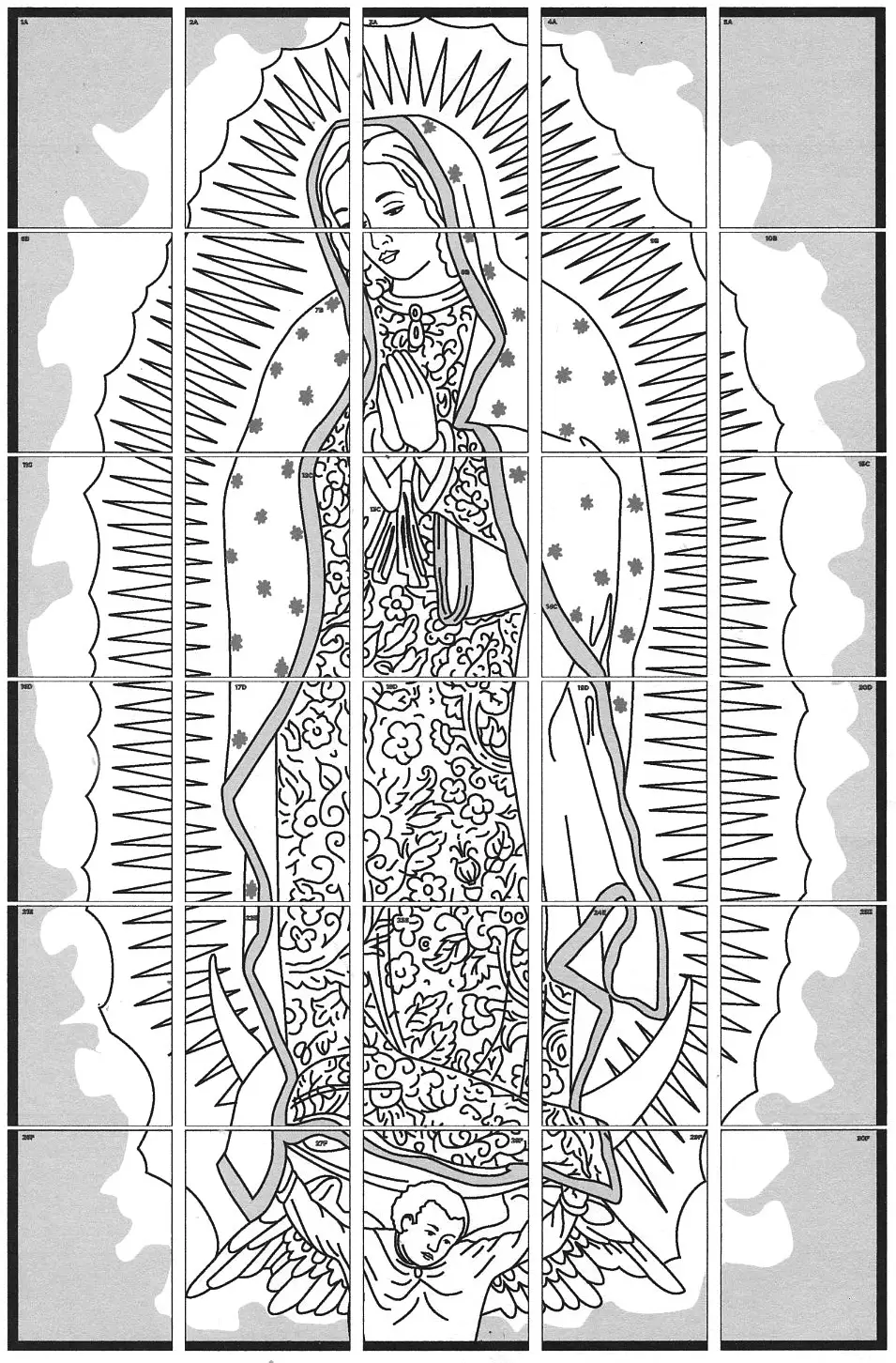 Our lady of guadalupe mural