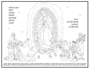 Our lady of guadalupe coloring page by julie luckey tpt