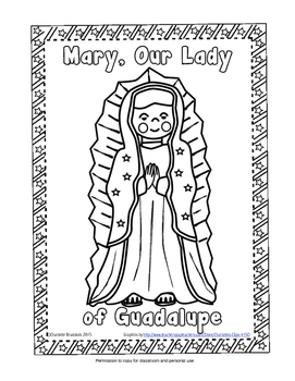Free our lady of guadalupe printable by charlottes clips tpt