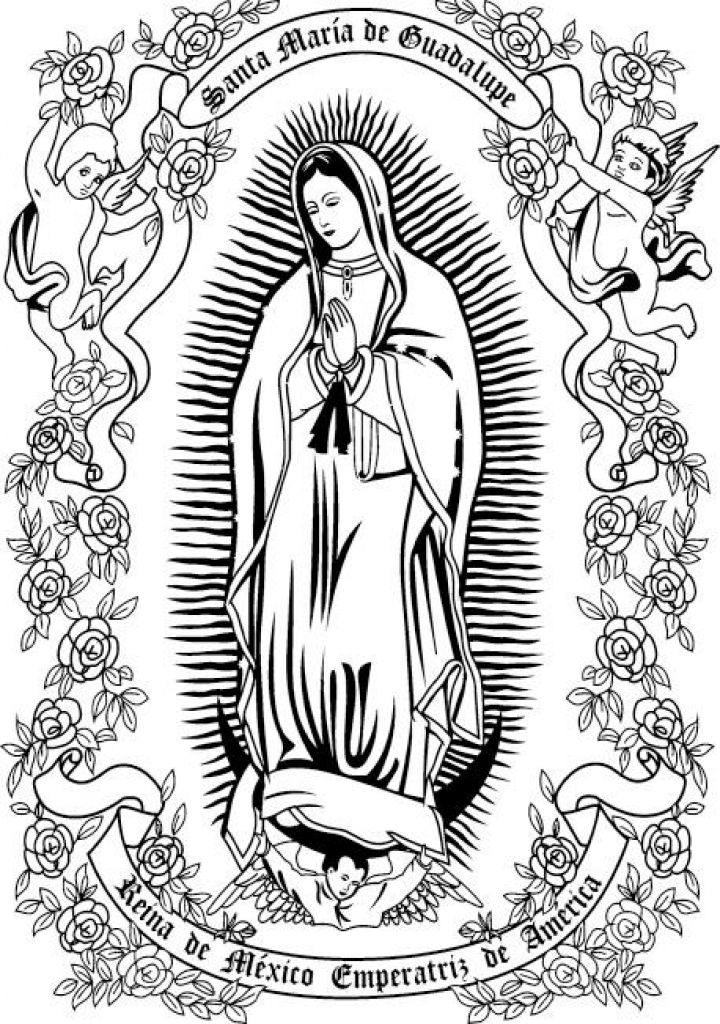 Bilrgebnis fãr our lady of guadalupe coloring page free printable coloring pages virgen guadalupe imãgenes la virgen virgen guadalupe mexico