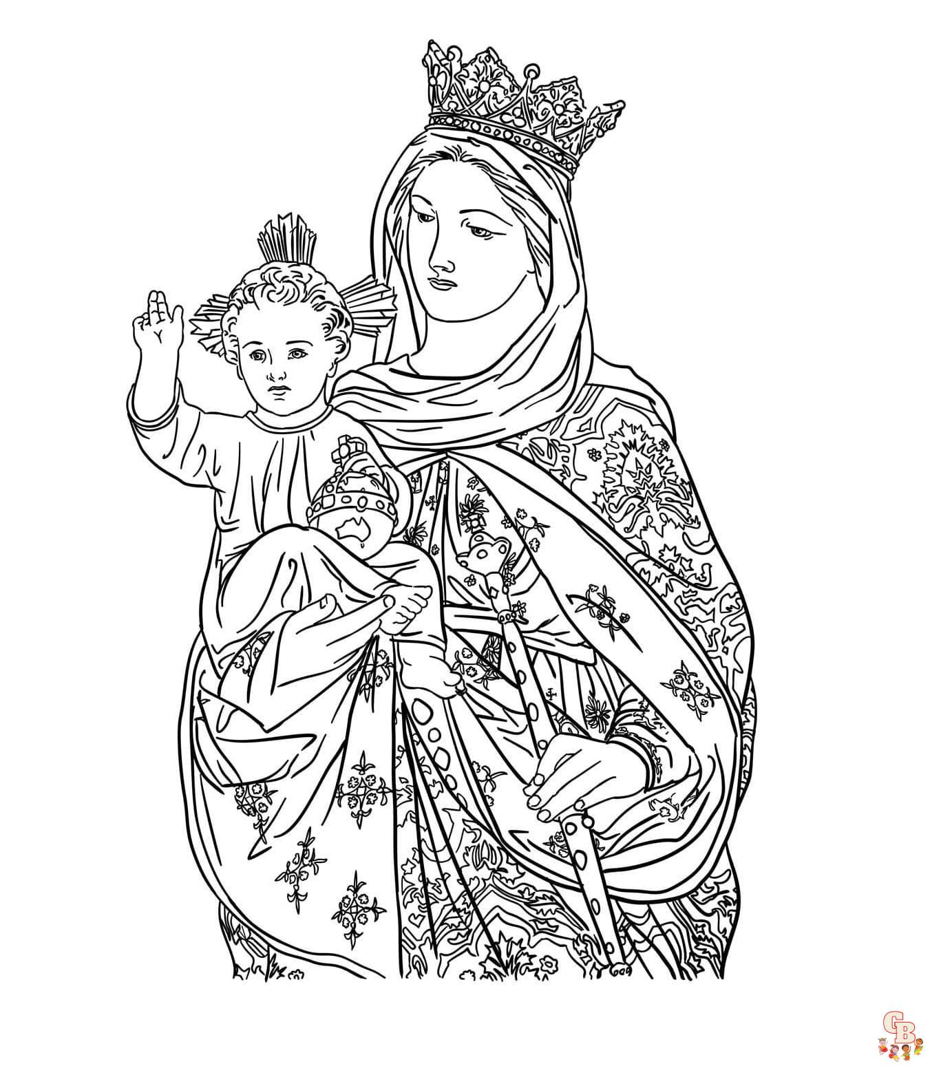 Printable catholic coloring pages free for kids and adults