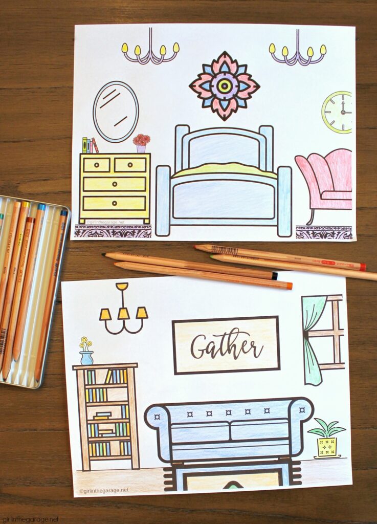 Printable house coloring pages