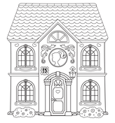 Houses coloring pages free coloring pages