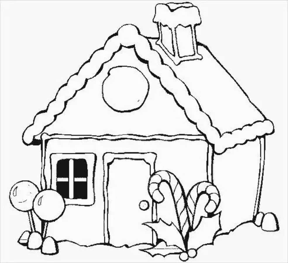 House colouring pictures