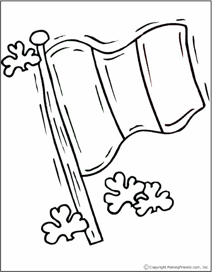 Irish flag coloring page flag coloring pages irish flag colors irish flag