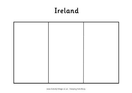 Ireland flag louring page flag loring pages ireland flag irish flag lors
