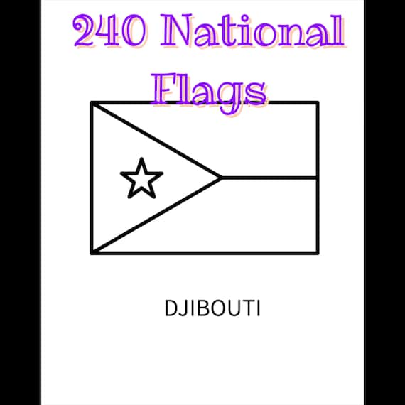 National flag coloring pages educational printable pages for kids activity coloring book national flags instant download