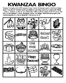 Kwanzaa free coloring pages