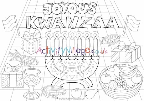 Joyous kwanzaa louring page