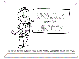 Kwanzaa coloring pages and posters