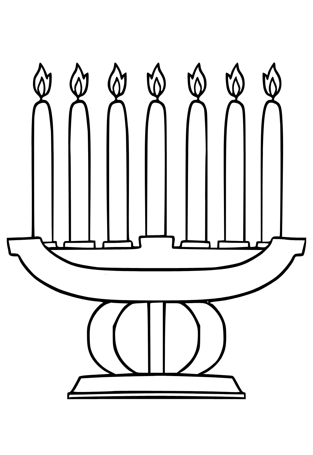 Free printable kwanzaa candles coloring page for adults and kids