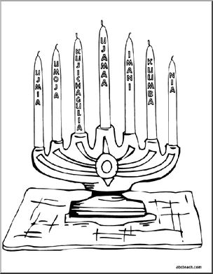 Coloring page kwanzaa pages