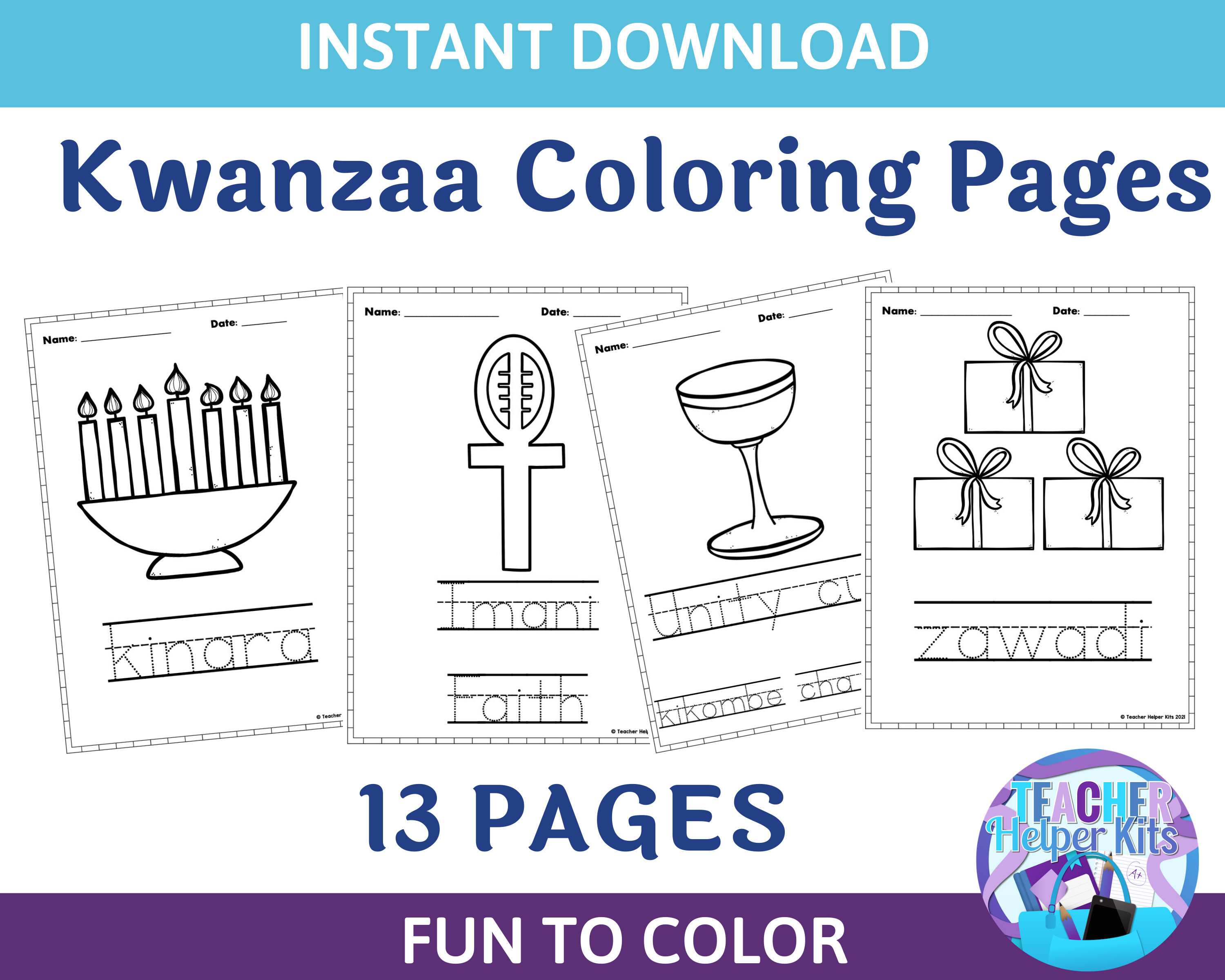 Kwanzaa coloring pages kwanzaa for kids coloring pages kwanzaa printable instant download