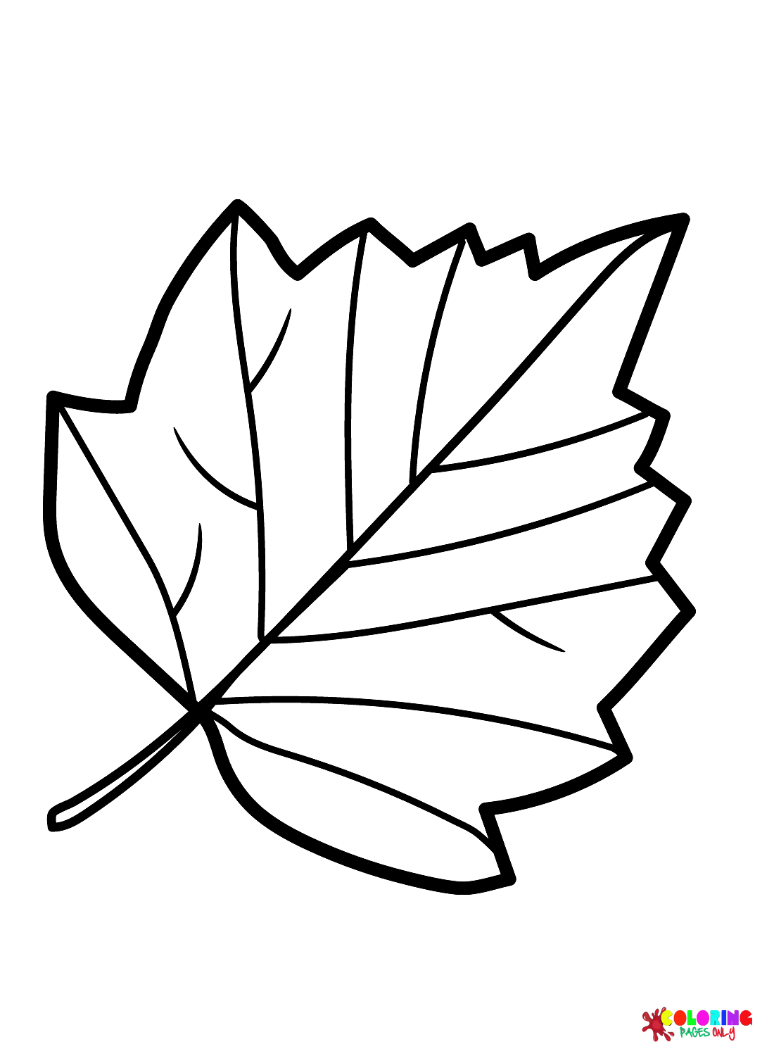 Leaves coloring pages printable for free download