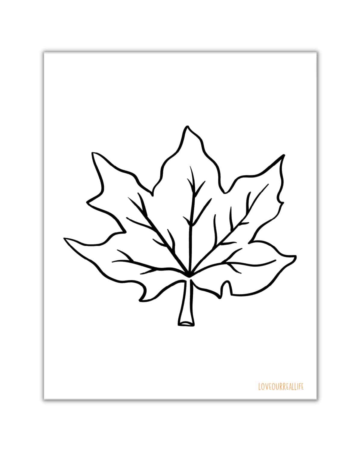 Fall leaves coloring pages free printable leaf templates â love our real life