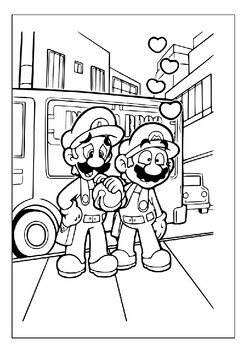 Printable mario and luigi coloring pages where imagination soars