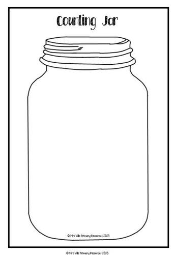 Blank mason jar template math behaviour chart sel back to school