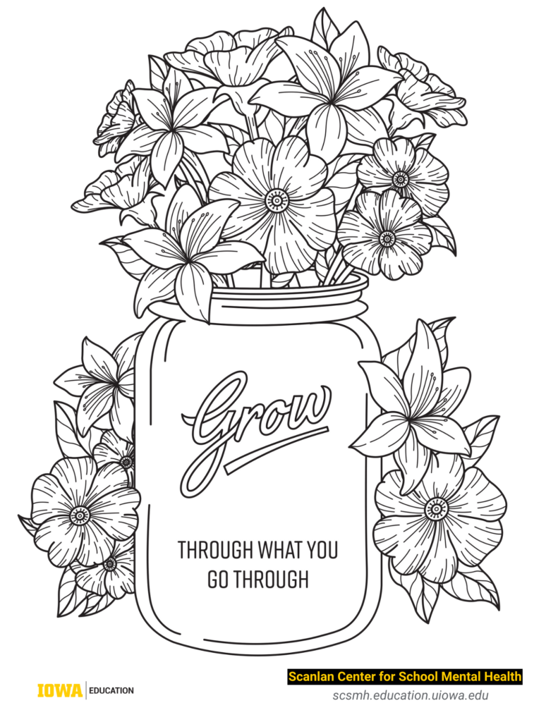 Mindfulness coloring pages