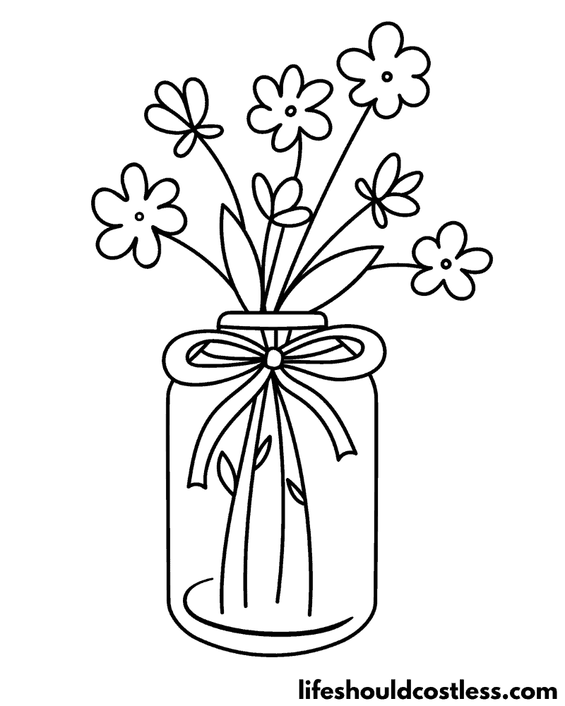 Daisy coloring pages free printable pdf templates