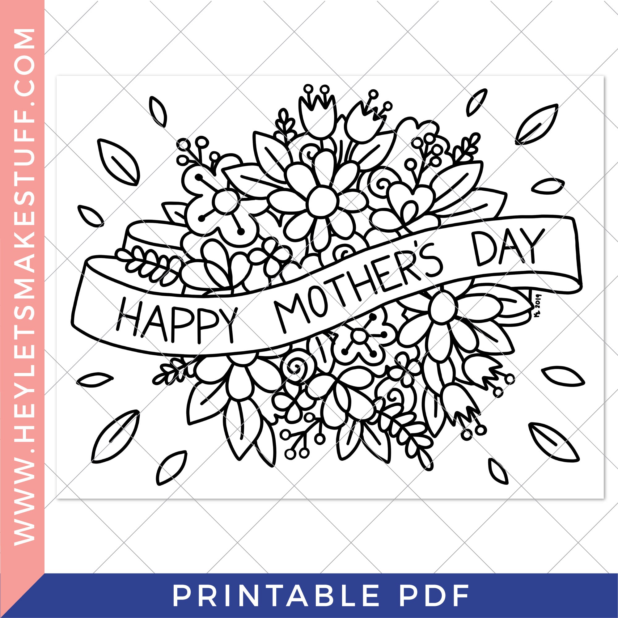 Printable mothers day coloring page â hey lets make stuff