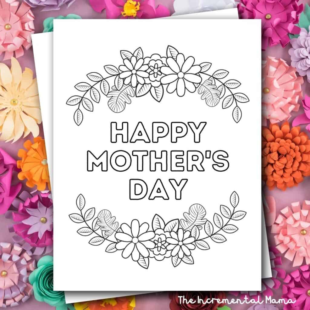 Free happy mothers day coloring pages printable