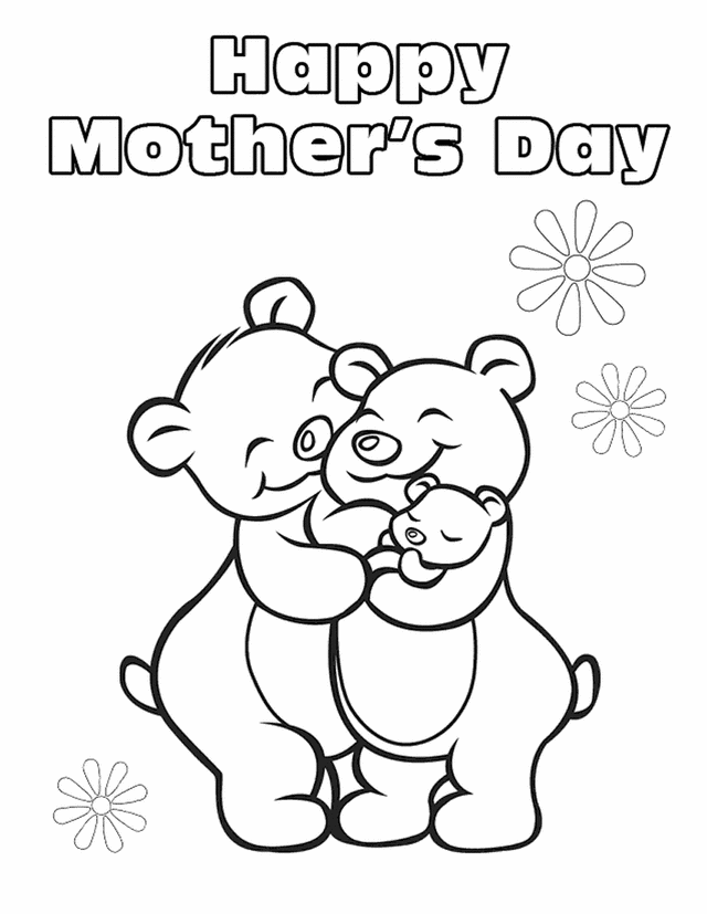 Printable mothers day coloring pages to keep kids busy â