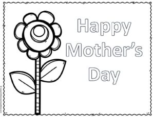 Ð free printable mothers day coloring pages
