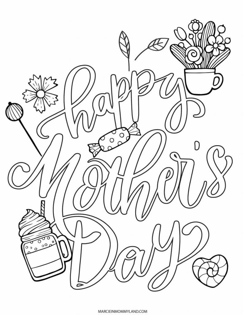 Free printable mothers day worksheets and coloring pages for kids