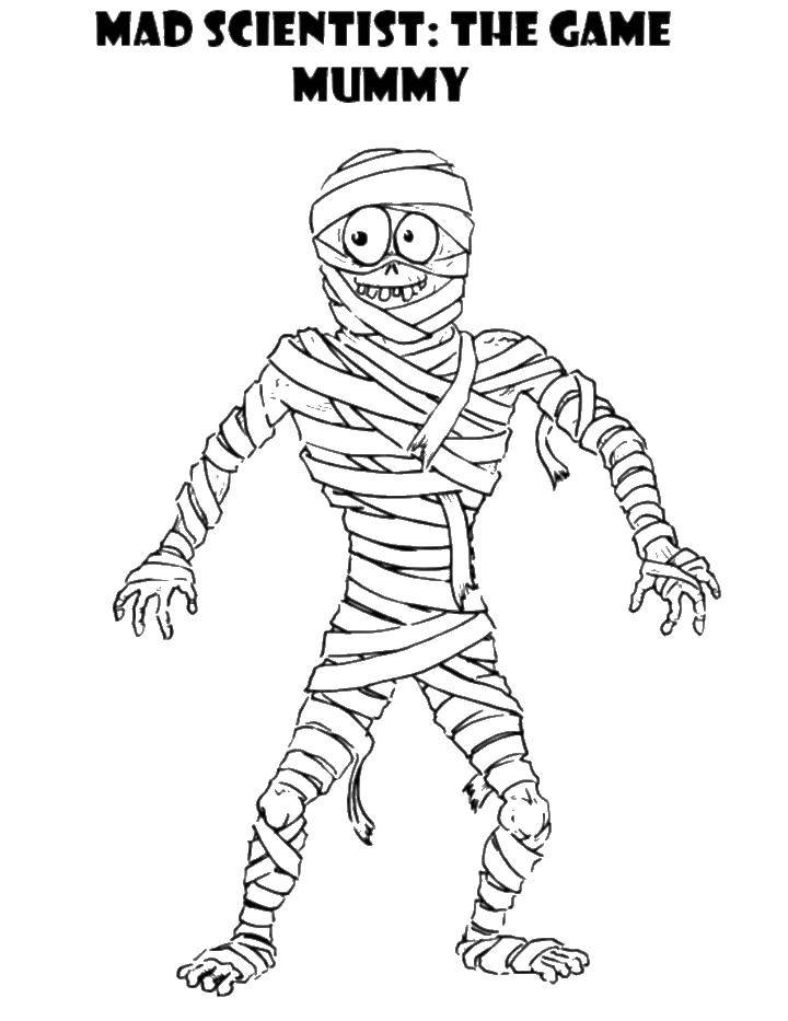 Online coloring pages eyes coloring mummy with eyes the mummy