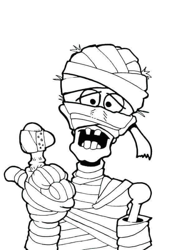 Printable mummy coloring pages pdf