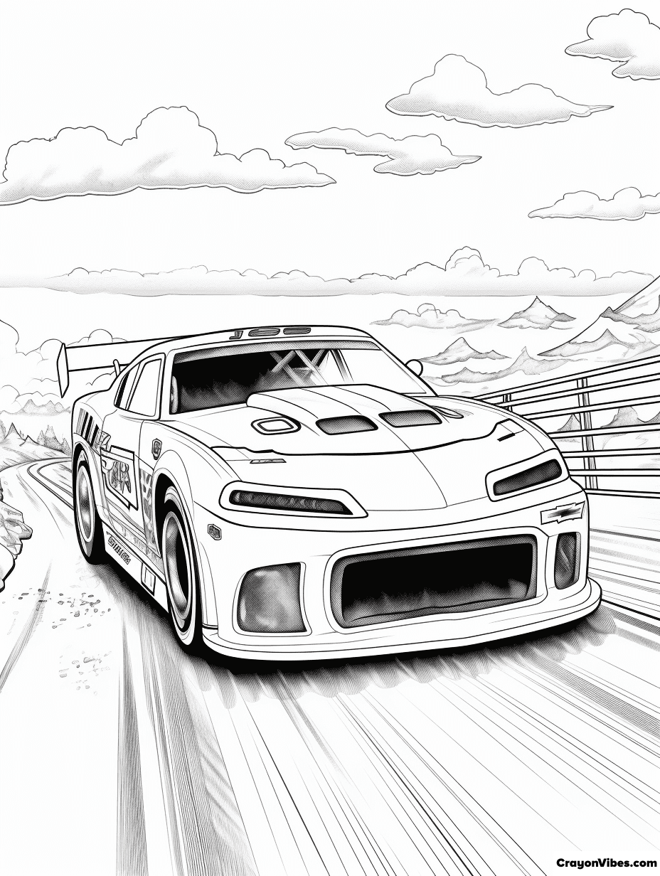 Nascar coloring pages free printables for kids and adults
