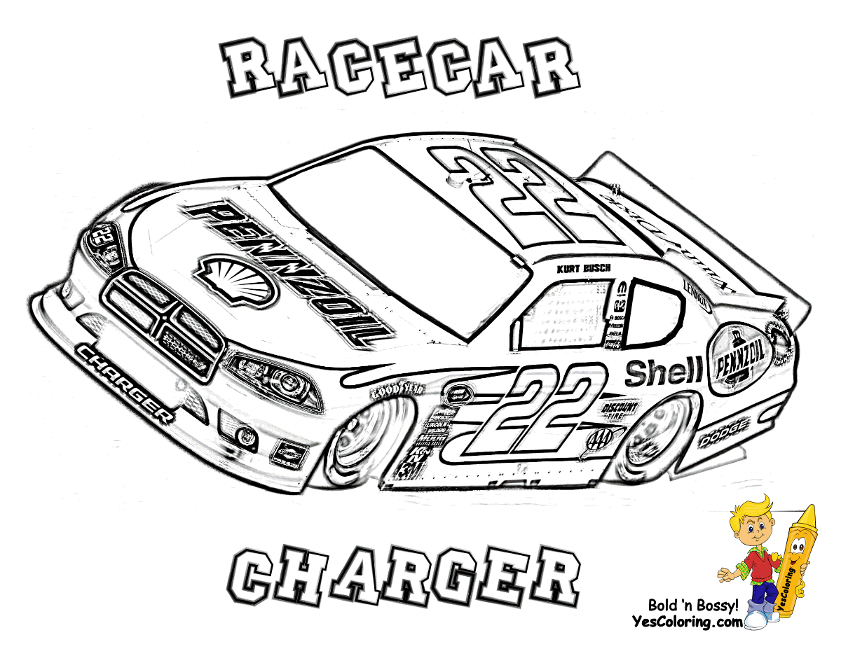 Joey logano nascar coloring pages