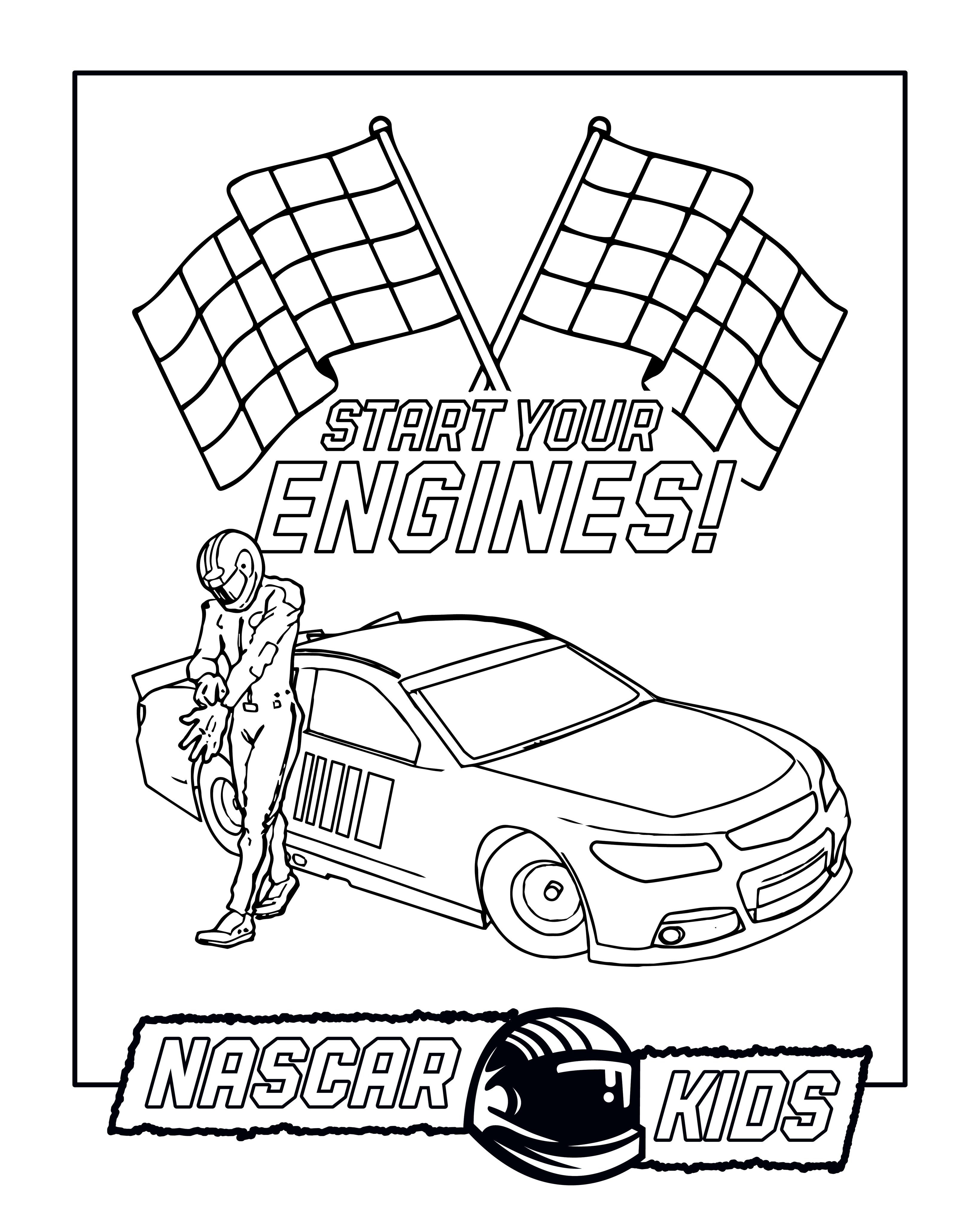 Nascar nation on x happy coloringbookday ð lets see your works of art ð nascarkids httpstcohdgxylxumq x