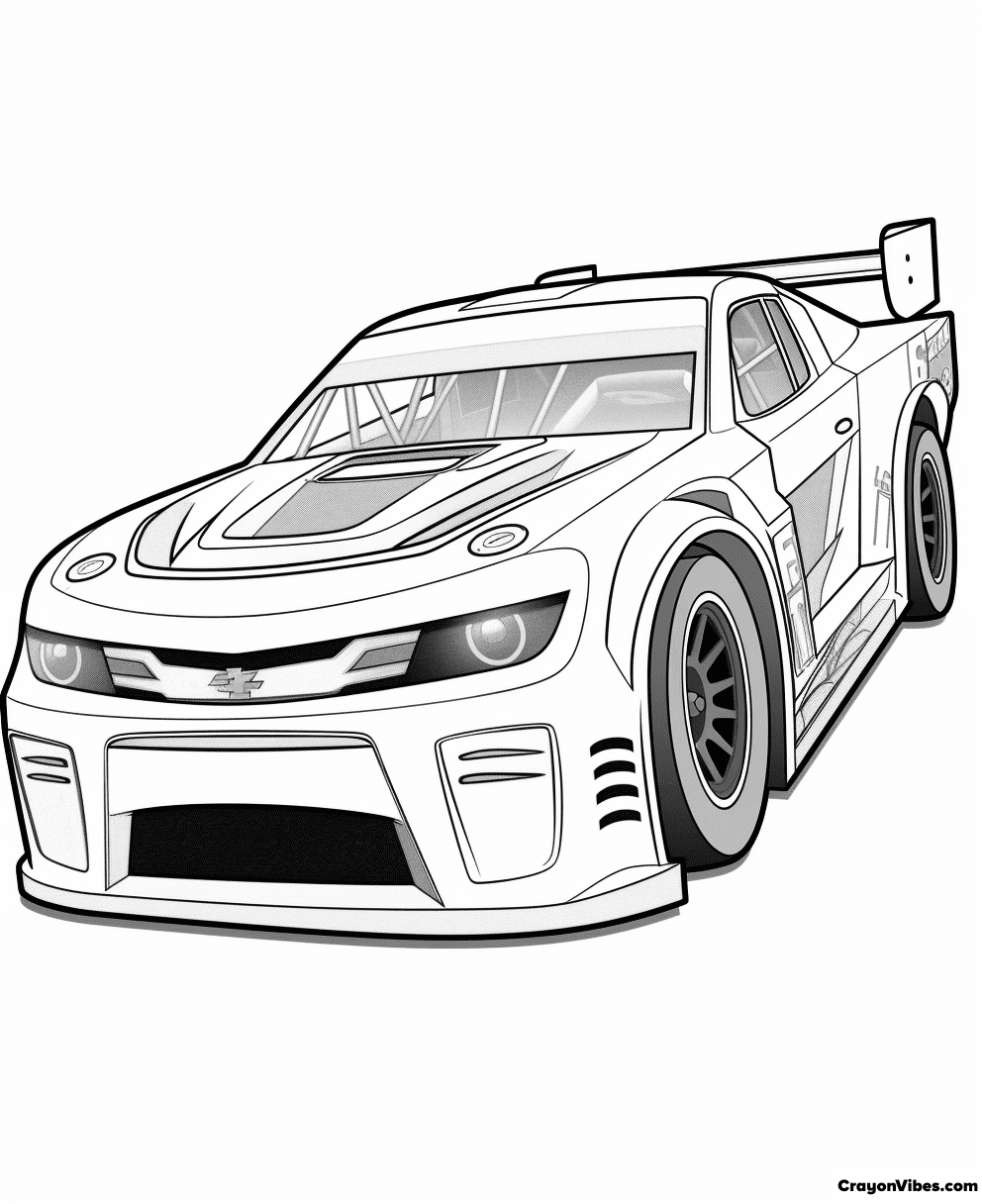 Nascar coloring pages free printables for kids and adults