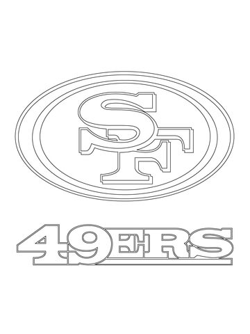 San francisco ers logo coloring page free printable coloring pages