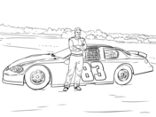 Nascar coloring pages free coloring pages