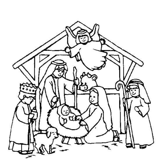 Nativity scene coloring page nativity coloring pages christmas coloring pages nativity coloring