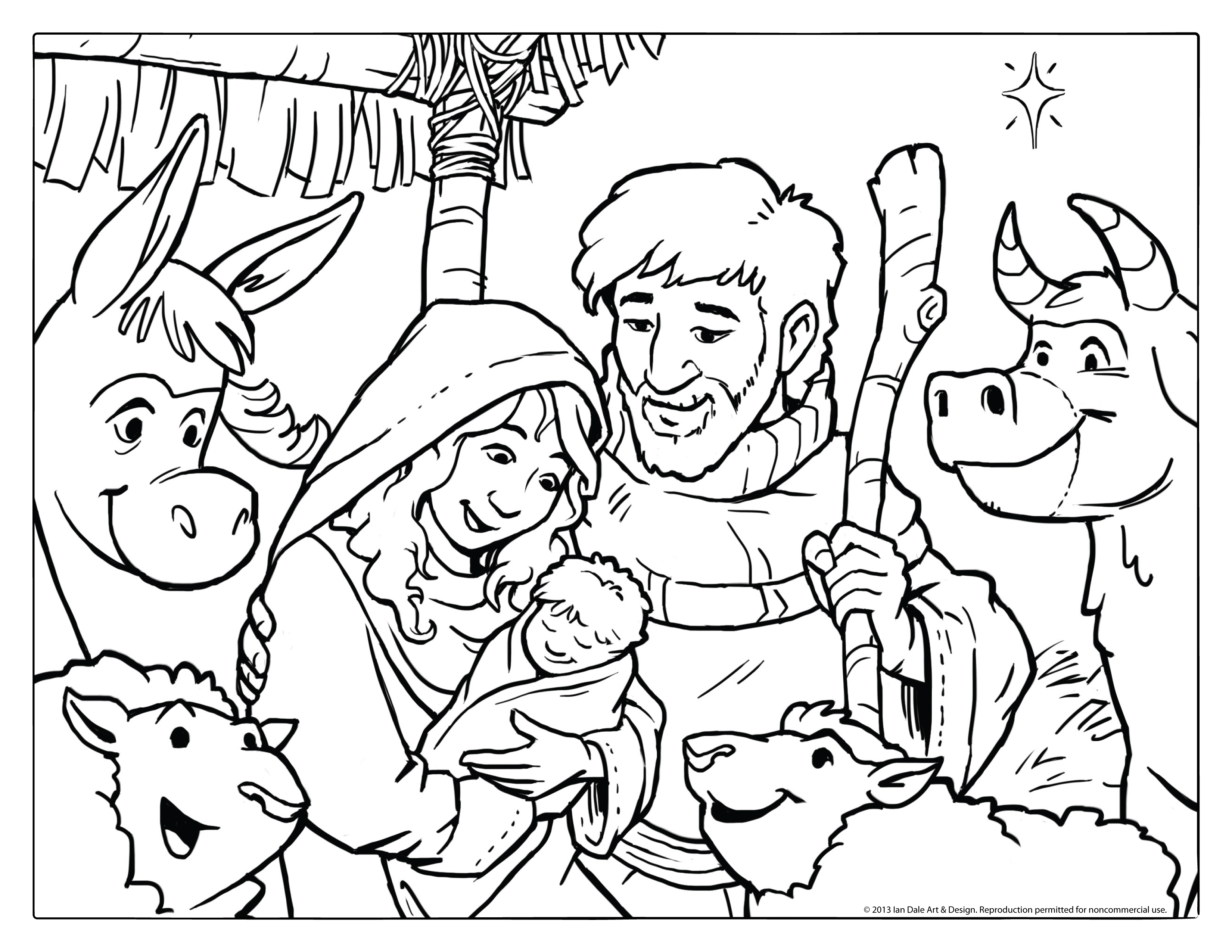 Ian dale art design blog christmas nativity scene