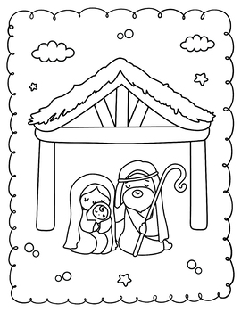 Printable christmas nativity coloring pages nativity coloring sheets coloring