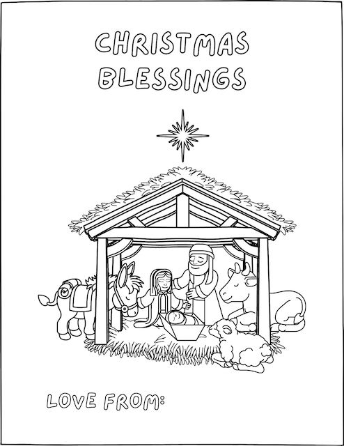Free nativity coloring pages perfect printable christmas fun