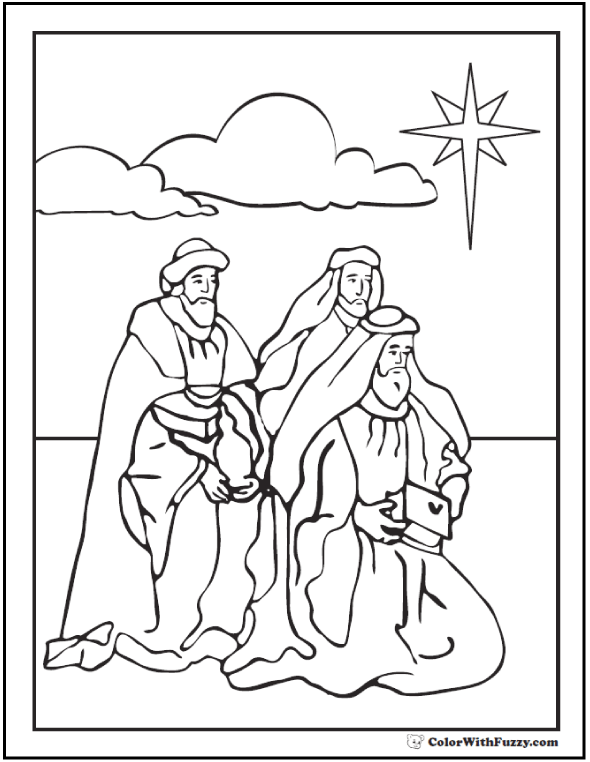Kids christmas coloring pictures â nativities merry christmas