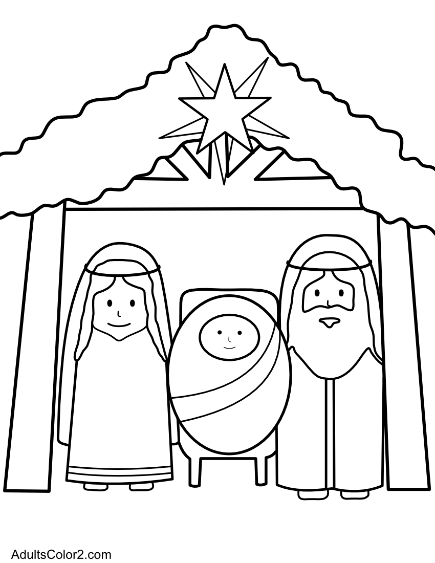 Printable free christmas coloring pages