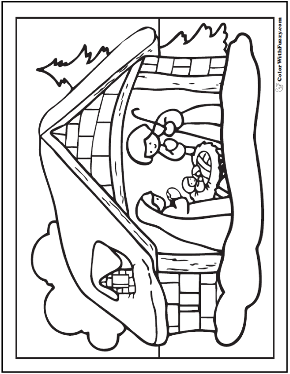 Kids christmas coloring pictures â nativities merry christmas