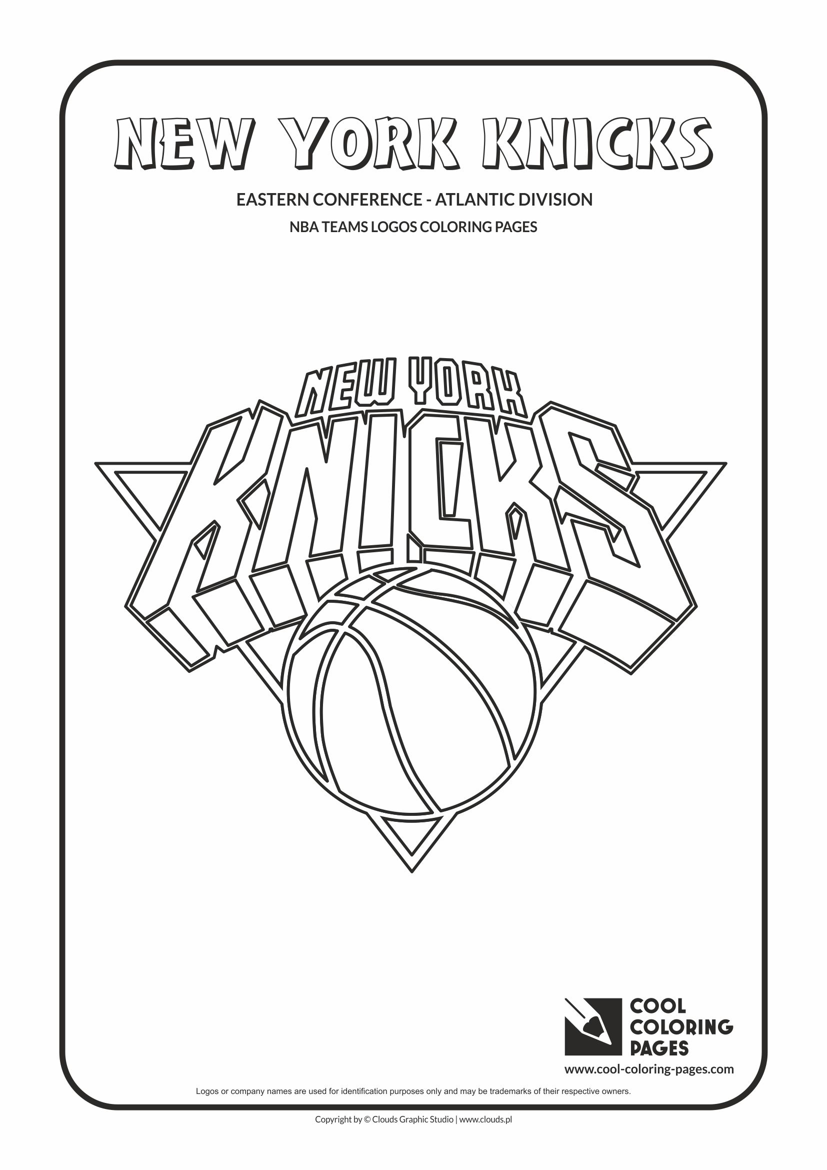 Cool coloring pages nba teams logos coloring pages
